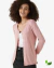 Blusa Cardigan Tricot com botoes Rosa Claro