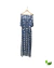 Vestido Longo Azul e Branco Estampado Le Lis Blanc - comprar online