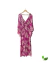 Vestido Longo Rosa Estampa Floral Atten