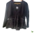 Blusinha Bata Manga Longa Rendada na Barra Preta Zara - comprar online