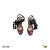 Sandália Anabela Floral Negro Arezzo