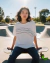 Blusinha Camiseta Cru Estampa Listras Track and Field
