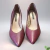 Sapato Salto Scarpin Bico Fino Vinho Jorge Bischoff