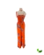 Macacão Laranja com Estampa Azul Forever 21 - comprar online