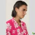 Camisa Longa Rosa Estampada Floral Animalle - comprar online