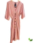 Vestido MId Botoes Frontal Rosê MOB - comprar online