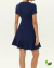 Vestido Curto Azul Marinho Maria Filo - comprar online