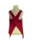 Blusinha Vermelha Estampa Folha Carmim - comprar online