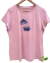 Blusinha Camiseta Rosa Claro Estampa Golfinhos Scene - comprar online