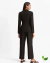 Blazer Alfaiataria Plissado Atrás Preto Yessica - comprar online