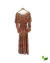 Vestido Longo Florido Salmão - comprar online