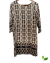 Vestido Curto Marrom e Preto MANGO - comprar online