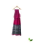 Vestido Longo Rosa e Preto Listrado Sacada - comprar online