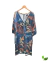 Vestido Estampado Azul Zinzane - comprar online
