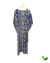 Vestido Longo Estampado Azul Seda SouQ na internet