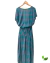 Vestido Longo Xadrez Verde e Rosa - Remade Style