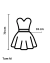Vestido Curto Preto Cambre na internet