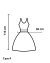 Vestido MId Branco Estampa Floral Shoulder - loja online