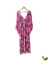 Vestido Longo Rosa Estampa Floral Atten na internet