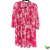 Camisa Longa Rosa Estampada Floral Animalle - Remade Style