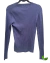 Blusinha Manga Longa Canelada Azul - Remade Style