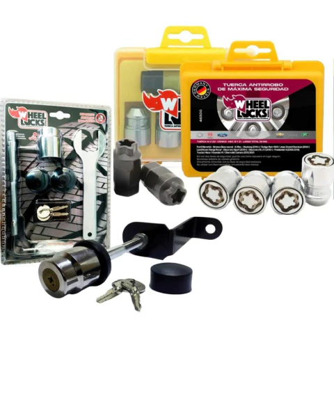 Kit Bulones Antirrobo Seguridad Rueda Ford Maverick Maverik