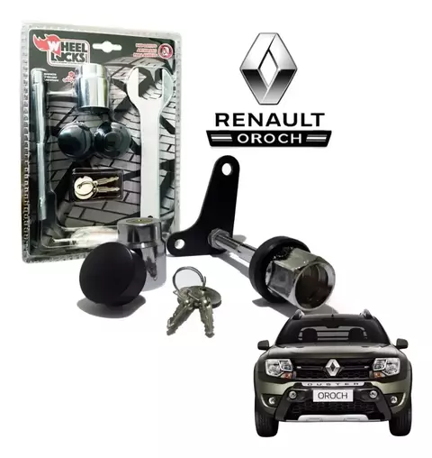 Kit Antirrobo Rueda De Auxilio Wheel Locks Para Duster Oroch