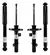 Kit X 4 Amortiguadores Sachs Peugeot 208 1.6 Vti 06/13»
