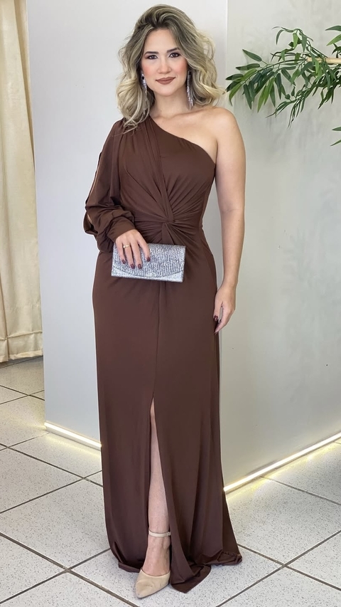 Vestido Nó manga vazada - comprar online
