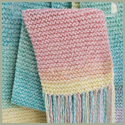 Cachecol de Tricô infantil Candy Color