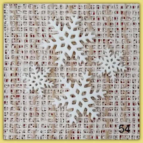 Floco de Neve Aplique Branco