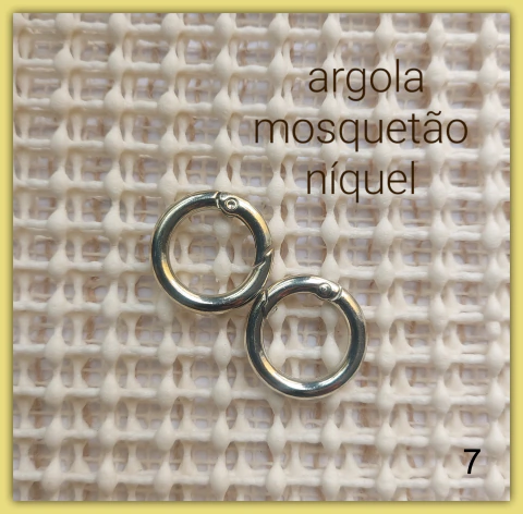 Argola Mosquetão Prata
