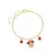 PULSEIRA MINNIE RESINADA BANHADA A OURO