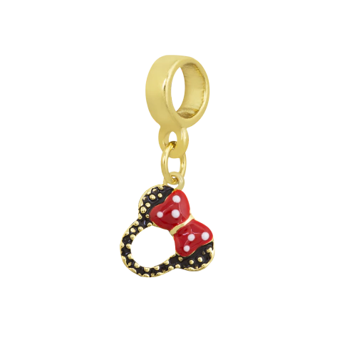 BERLOQUE MINNIE BANHADO A OURO