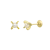 BRINCO FIXO PEROLA 3MM BANHADO A OURO