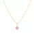 COLAR FLORZINHA BANHADO A OURO - comprar online