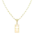 COLAR INFANTIL PARA MENINO PLAQUINHA CRUCIFIXO BANHADO EM OURO - comprar online