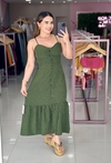 Vestido poá crepe