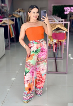Calça crepe