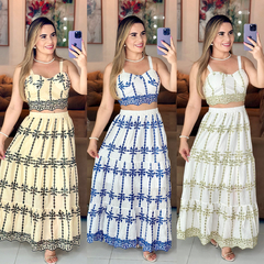 Conjunto Viscolinho Bordado