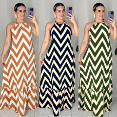 Vestido longo Crepe