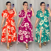 Vestido longo Crepe