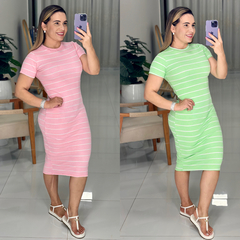 Vestido Caneladinho Listra - comprar online