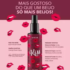 Body Splash Kiss You More Ciclo Cosmeticos na internet