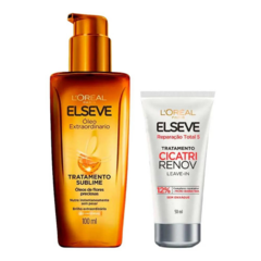 Kit Óleo Extraordinário + Leave In Cicatri Renov Elseve