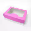 CAJA DESAYUNO 22X 17.5 X10 COLOR ROSA CON VISOR