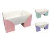 CAJA MESA COLOR 33X24X10 LAVANDA