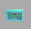 CAJA 21 X 14 X 7.5 AQUA CON VISOR