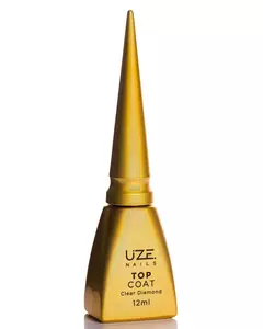 Top Coat Clear Diamond 12ml Uze Nails - Dhy Unhas