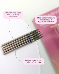Kit 5 Brocas Chama Longa Diamantada (Manicure Russa) - Zaryá - comprar online